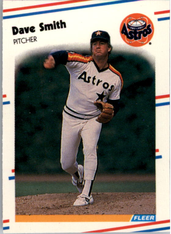 1988 Fleer Mini Baseball Cards 081      Dave Smith